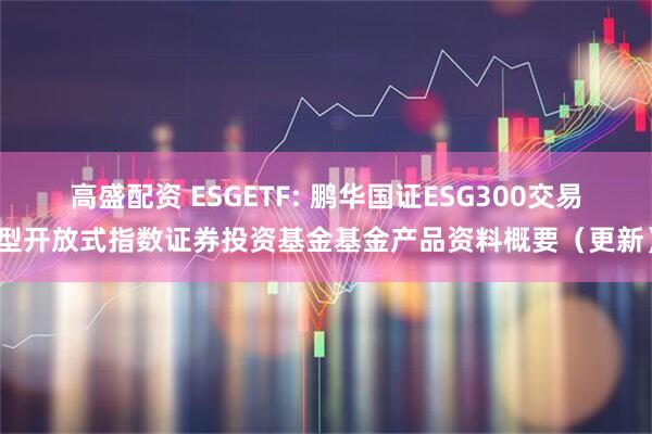 高盛配资 ESGETF: 鹏华国证ESG300交易型开放式指数证券投资基金基金产品资料概要（更新）